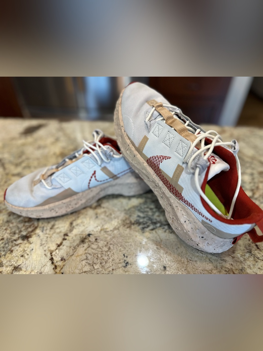 Nike Crater Impact SE Men’s 9 Photon Dust Cinnabar DJ6308-005 Running Sneakers